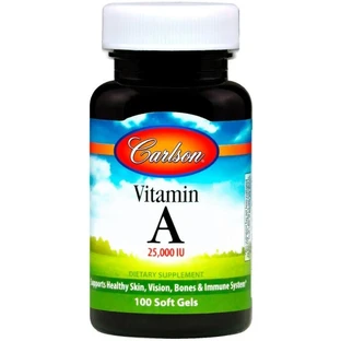 Вітамін А Carlson Vitamin A 25 000 МО, 100 гелевих капсул