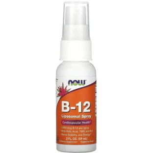 Витамин В12 Now Foods Vitamin B-12 1000 мкг, липосомальный спрей, 59 мл
