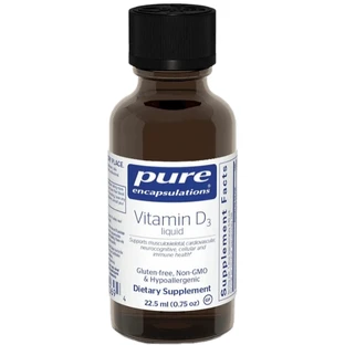 Вітамін D3 Pure Encapsulations Vitamin D3 liquid, рідкий,  22.5 мл
