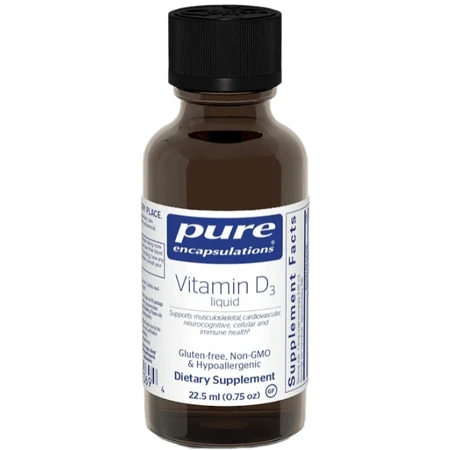 Вітамін D3 Pure Encapsulations Vitamin D3 liquid, рідкий, 22.5 мл: ціни та характеристики