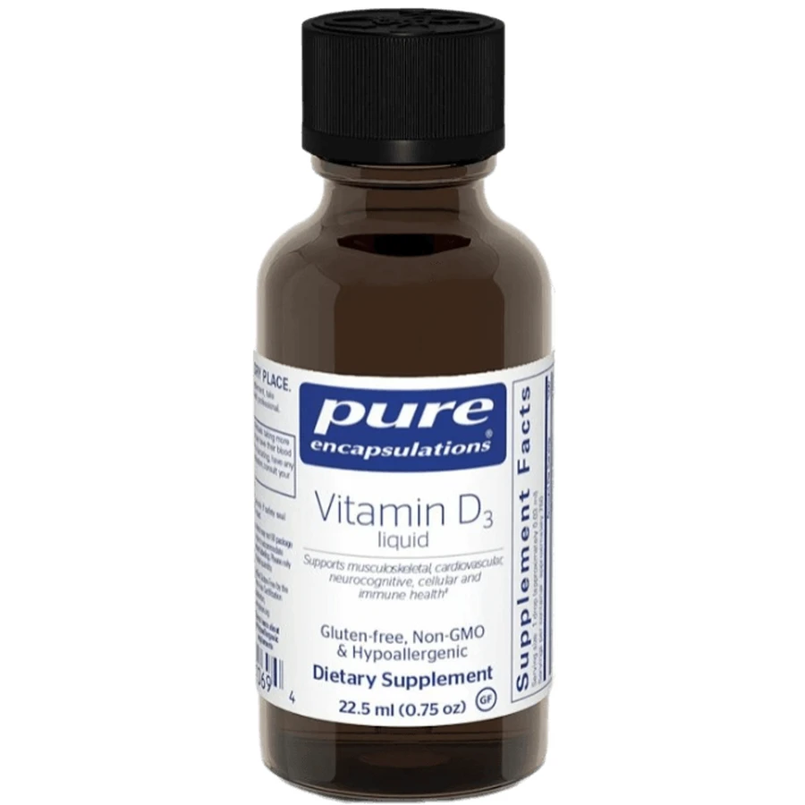 Вітамін D3 Pure Encapsulations Vitamin D3 liquid, рідкий, 22.5 мл: ціни та характеристики