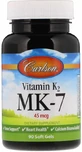 Витамин K2 MK-7 Carlson Vitamin K2 MK-7 45 мкг, 90 гелевых капсул