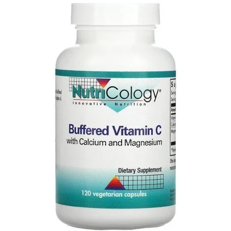 Витамин C Nutricology Vitamin C с кальцием и магнием, буферизированный, 120 вегетарианских капсул: цены и характеристики