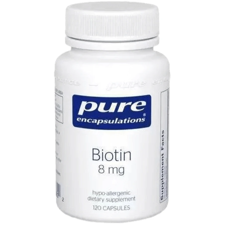 Біотин Pure Encapsulations Biotin 8 мг, 120 капсул: ціни та характеристики