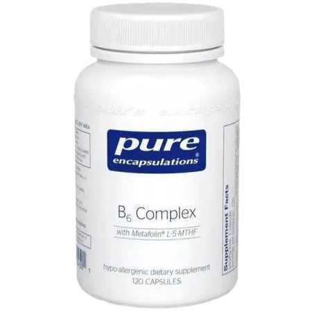 Витамин B6 (комплекс) Pure Encapsulations B6 Complex, 120 капсул: цены и характеристики