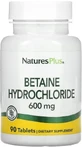 Бетаина гидрохлорид Natures Plus Betaine Hydrochloride 600 мг, 90 таблеток