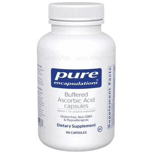 Буферизированная Аскорбиновая Кислота Витамин С Pure Encapsulations Buffered Ascorbic Acid, 90 капсул