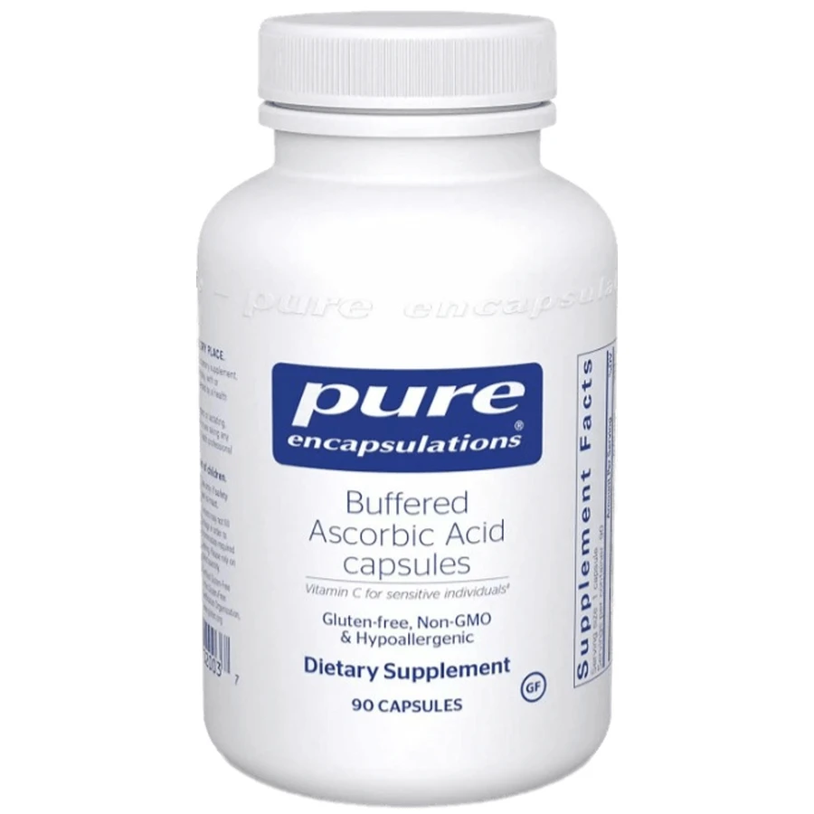 Буферизированная Аскорбиновая Кислота Витамин С Pure Encapsulations Buffered Ascorbic Acid, 90 капсул: цены и характеристики