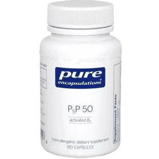 Вітамін B6 (Піридоксаль-5-Фосфат) Pure Encapsulations P5P 50 (vitamin B6), для підтримки метаболізму, 180 капсул