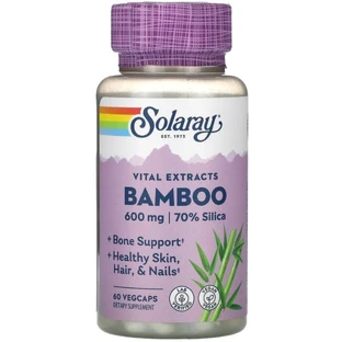 Бамбук Solaray Bamboo 300 мг екстракт стебла, 60 капсул