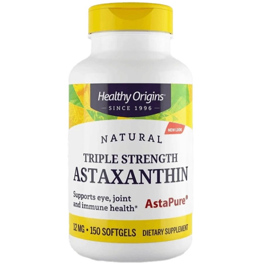 Астаксантин Healthy Origins Astaxanthin 12 мг, 150 гелевих капсул: ціни та характеристики