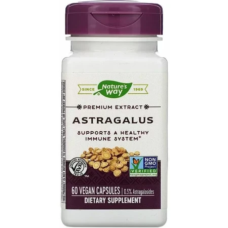 Астрагал Nature's Way Astragalus, стандартизированный, 60 капсул: цены и характеристики