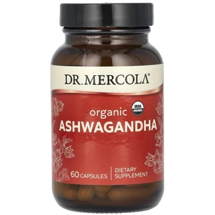 Ашваганда Dr. Mercola Ashwaganda, органік, 60 капсул