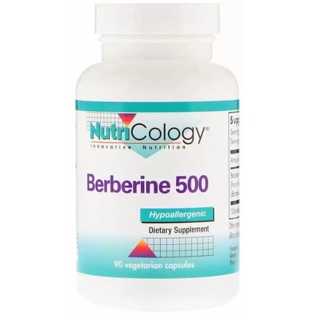 Берберин Nutricology Berberine 500, 90 вегетарианских капсул: цены и характеристики