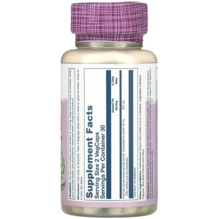 Артишок, екстракт листя Solaray Artichoke Leaf Extract 600 мг, 60 капсул: цены и характеристики