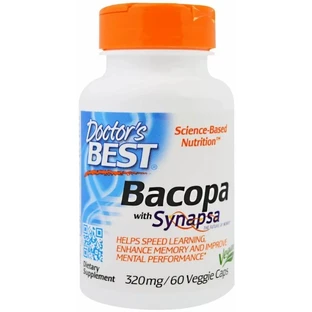 Бакопа Doctor's Best Bacopa With Synapsa 320 мг, 60 капсул