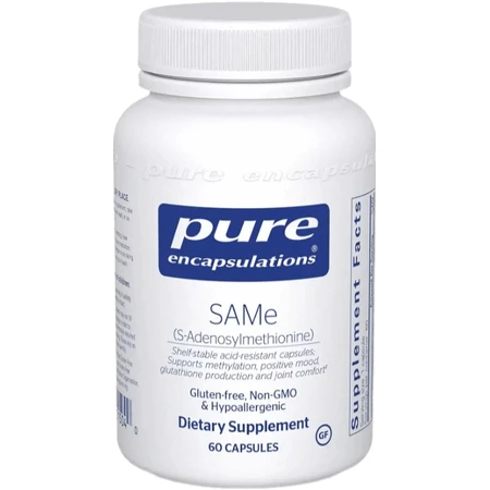 S-аденозилметионин Pure Encapsulations SAMe S-Adenosylmethionine, підтримка суглобів, печінки і когнитивних функцій, 60 капсул: ціни та характеристики