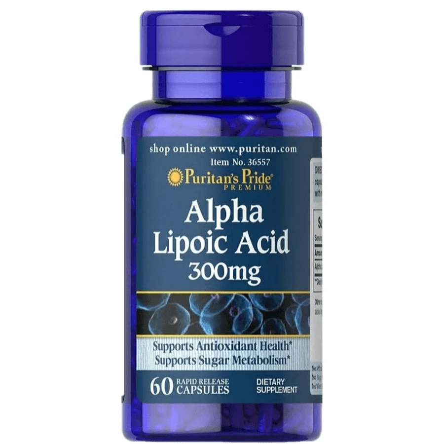 Альфа-липоевая кислота Puritan's Pride Alpha Lipoic Acid 300 мг, 60 капсул: цены и характеристики