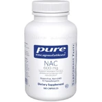 NAC (N-ацетилцистеїн) Pure Encapsulations n-acetyl-l-cysteine 600 мг, підтримка дихальної функції, утворення глутатіону і детоксикації, 180 капсул: ціни та характеристики
