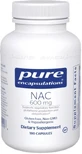 NAC (N-ацетилцистеїн) Pure Encapsulations n-acetyl-l-cysteine 600 мг, підтримка дихальної функції, утворення глутатіону і детоксикації,  180 капсул