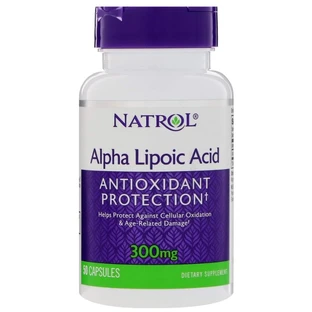 Альфа-липоевая кислота Natrol Alpha Lipoic Acid 300 мг, 50 капсул