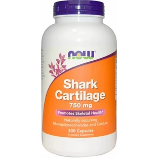 Акулій хрящ Now Foods Shark Cartilage 750 мг, 300 капсул