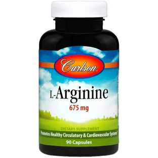Аргінін Carlson L-Arginine 675 мг, 90 капсул