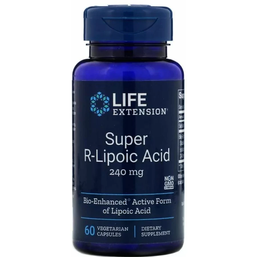 R липоевая кислота Life Extension R-Lipoic Acid 240 мг, 60 капсул: цены и характеристики