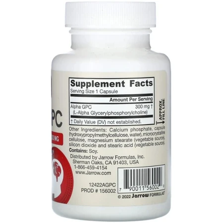 Альфа Jarrow Formulas Alpha-GPC 300 мг, 60 капсул: ціни та характеристики