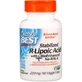 R ліпоєва кислота Doctor's Best R-Lipoic Acid 200 мг, 60 капсул