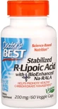 R ліпоєва кислота Doctor's Best R-Lipoic Acid 200 мг, 60 капсул