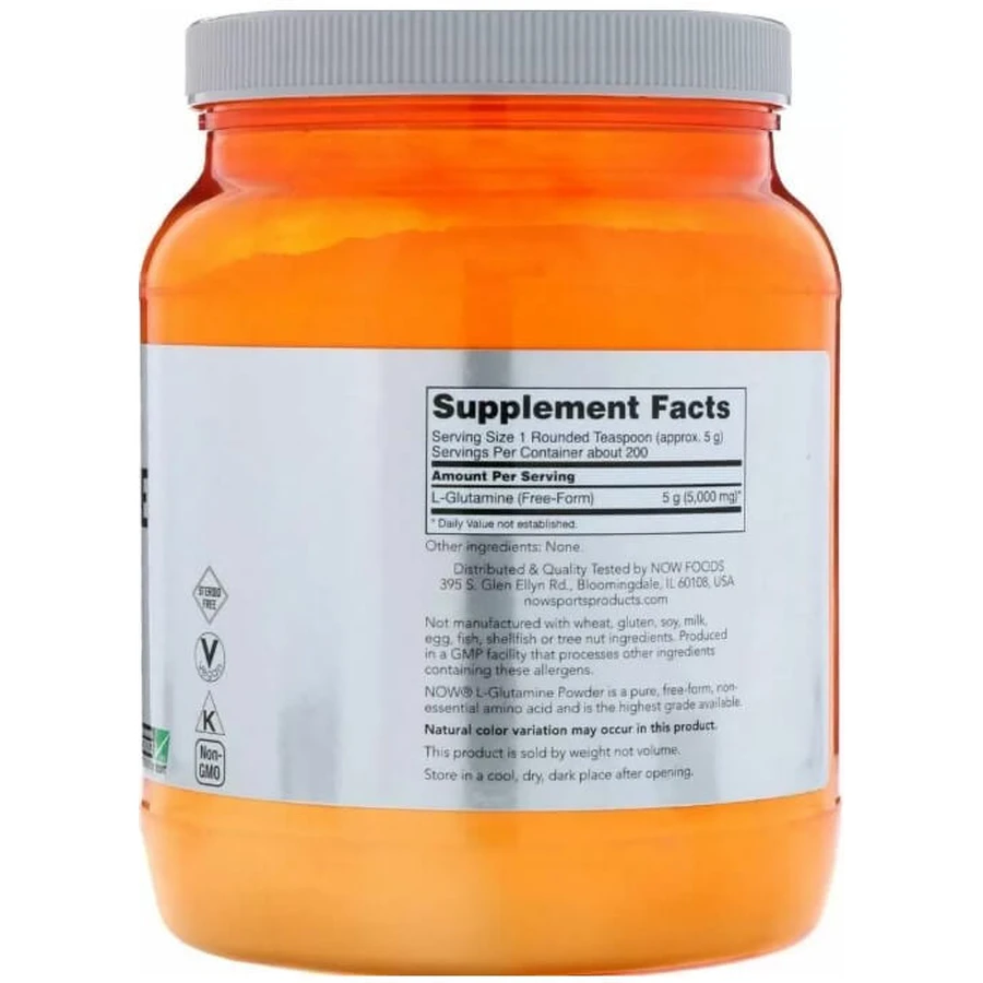 Глютамин Now Foods Sports L-Glutamine, порошок, 1 кг: цены и характеристики