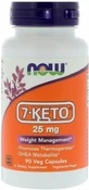 7-кето Дегідроепіандростерон Now Foods 7-KETO 25 мг, 90 вегетаріанських капсул