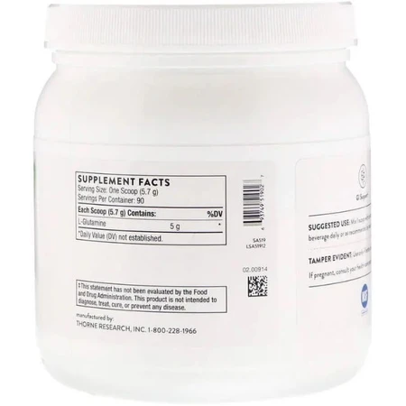 L-глутамин Thorne L-Glutamine, порошок, 513 г: цены и характеристики