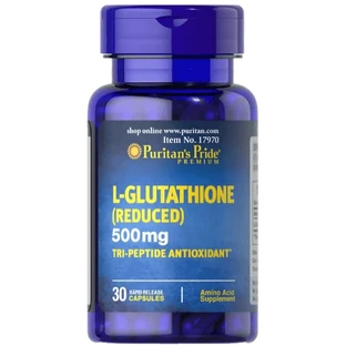 Глютатион Puritan's Pride L-Glutathione, 30 капсул