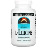 Лейцин Source Naturals L-Leucine 500 мг, 240 капсул