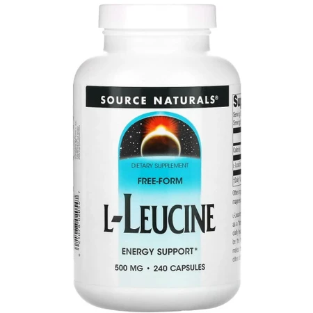 Лейцин Source Naturals L-Leucine 500 мг, 240 капсул: ціни та характеристики
