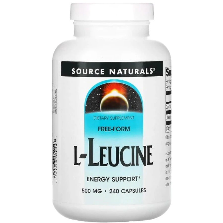 Лейцин Source Naturals L-Leucine 500 мг, 240 капсул: ціни та характеристики