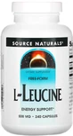 Лейцин Source Naturals L-Leucine 500 мг, 240 капсул