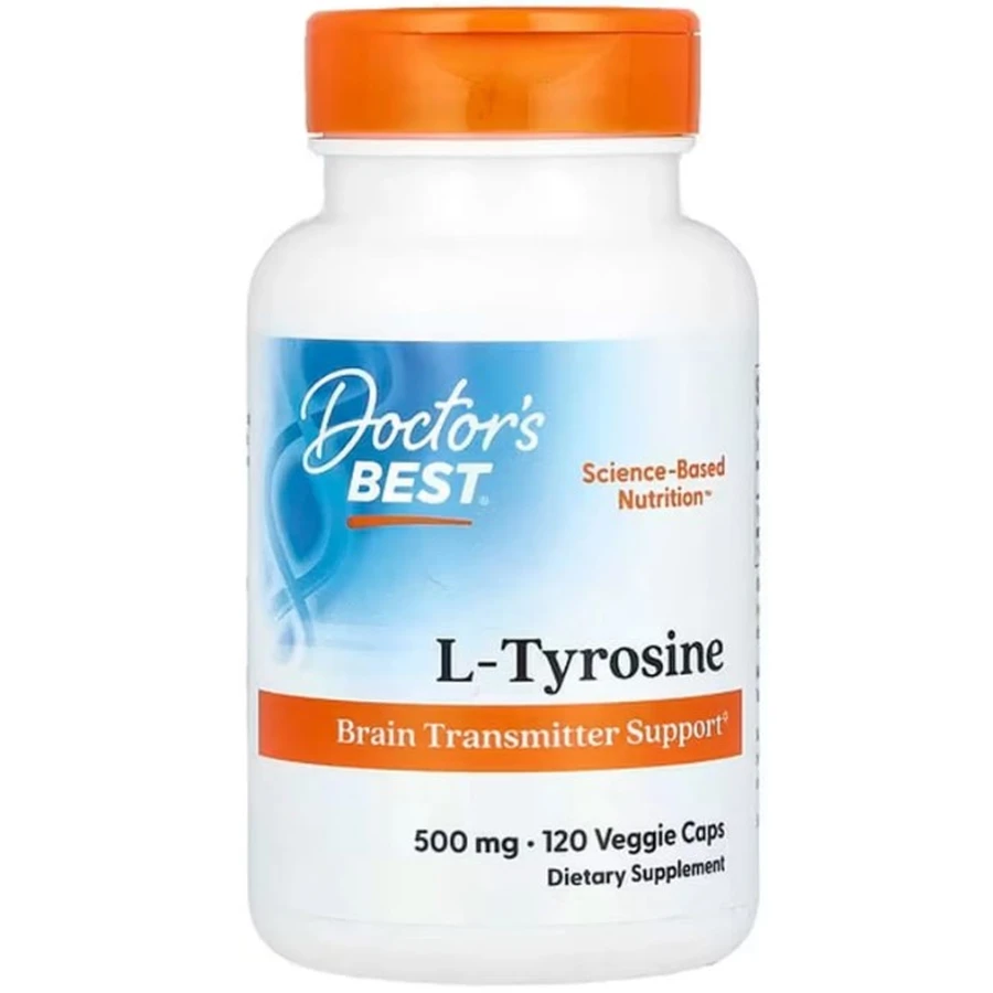 Тирозин Doctor's Best L-Tyrosine 500 мг, 120 капсул: цены и характеристики
