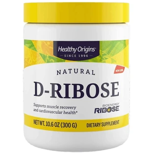 D рибоза Healthy Origins D-Ribose, порошок, 300 г