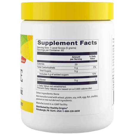 D рибоза Healthy Origins D-Ribose, порошок, 300 г: цены и характеристики