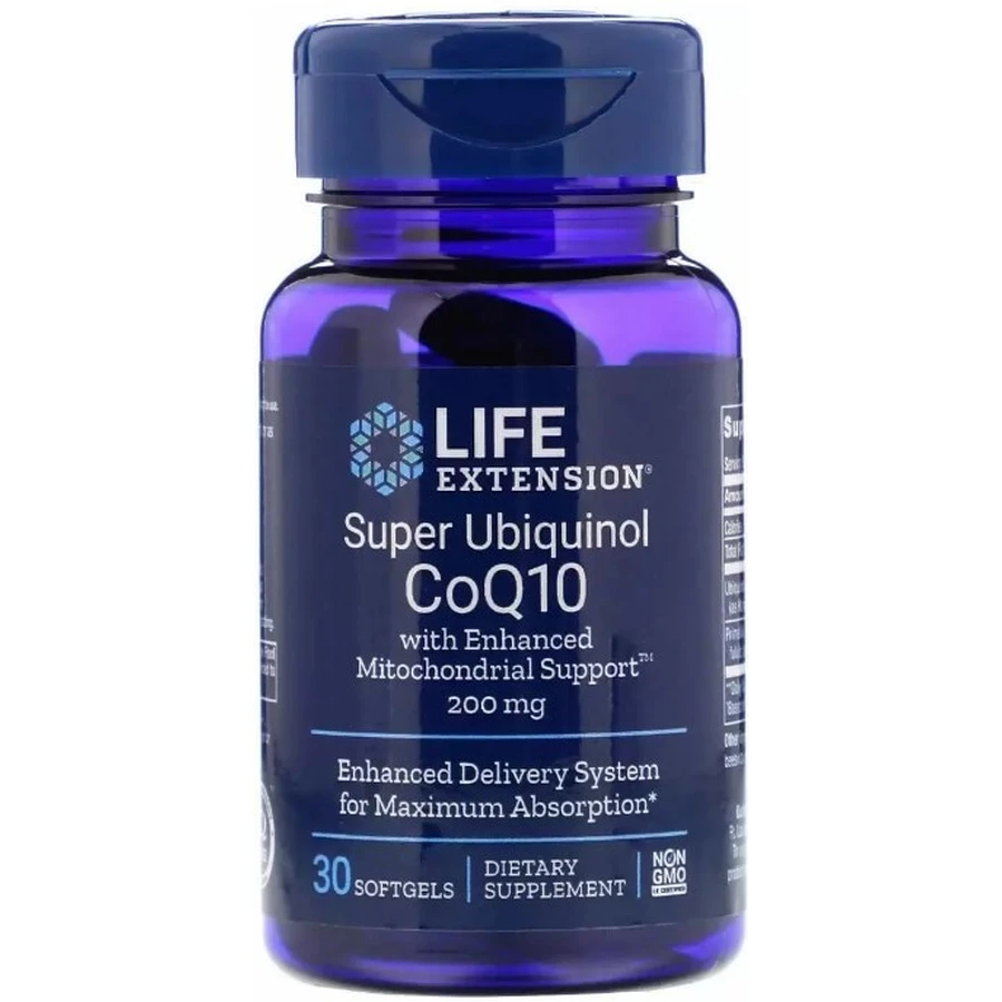 CoQ10 (убихинол) Life Extension Ubiquinol CoQ10 200 мг, 30 капсул: цены и характеристики