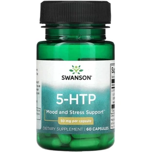 5-НТР (L-5 гідрокситриптофан) Swanson 5-HTP 50 мг, 60 капсул