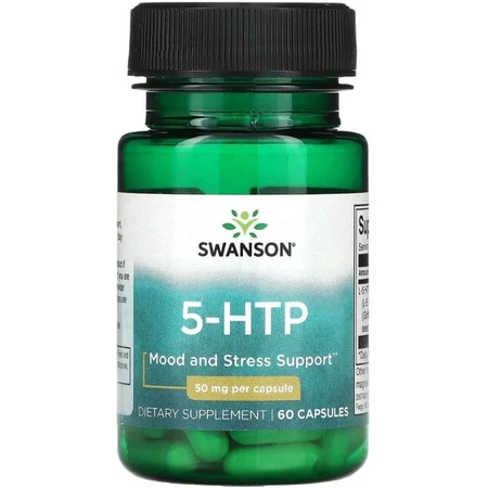 5-НТР (L-5 гідрокситриптофан) Swanson 5-HTP 50 мг, 60 капсул: ціни та характеристики
