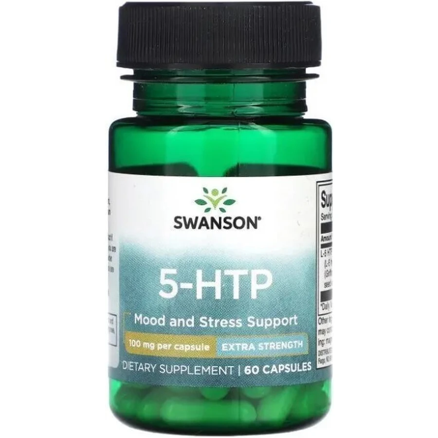 5-НТР Экстра сила Swanson 5-HTP 100 мг, 60 капсул: цены и характеристики