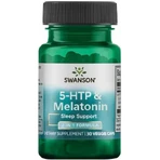 5 НТР + Мелатонін Swanson 5-Htp + Melatonin, 30 вегетаріанських капсул: ціни та характеристики