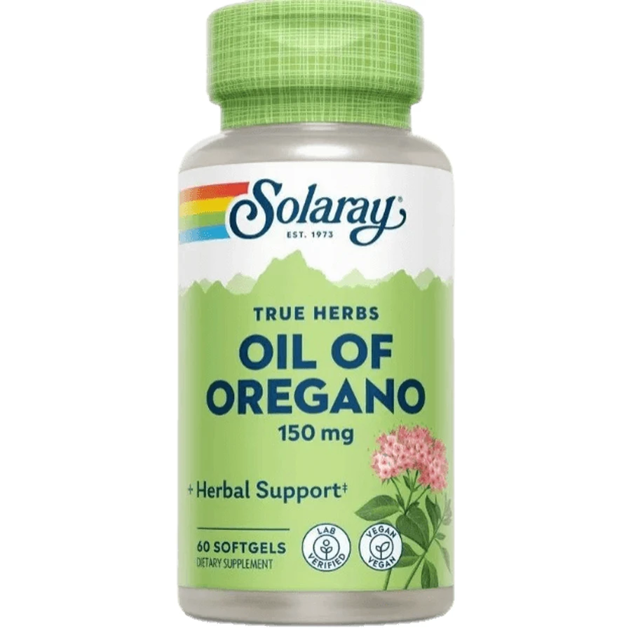 Масло орегано Solaray Oil of Oregano 150 мг, 60 капсул: цены и характеристики