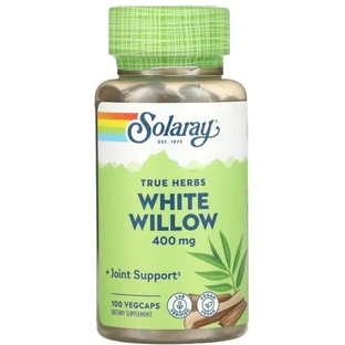 Белая ива Solaray White Willow Bark 400 мг, 100 капсул