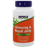 Женьшень + маточне молочко Now Foods Ginseng & Royal Jelly, 90 вегетаріанських капсул